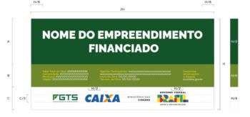 Placa de obra financiada pela Caixa: confira todas as diretrizes